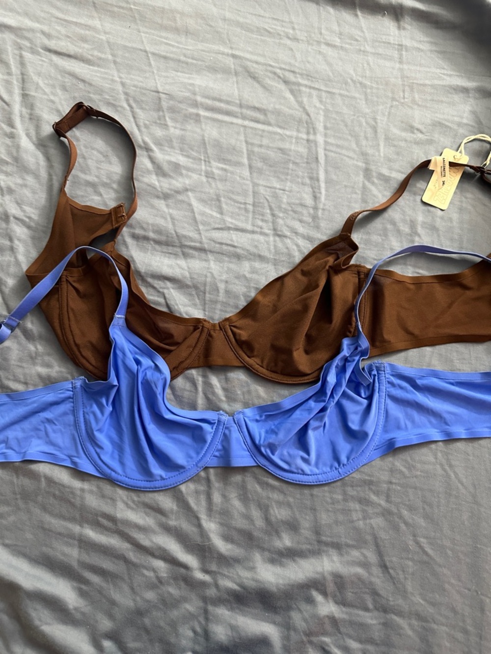 NWT 2 Aerie  Underwire Bra - Brown & Blue